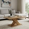 Τραπέζι σαλονιού Solange pakoworld χρώμα sonoma 110x55x47.5εκ 049-000061