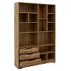 Βιβλιοθήκη Lucinda pakoworld oak 120x29.8x180.5εκ 049-000067