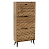 Παπουτσοθήκη Thelma pakoworld 12 ζεύγων oak 60x23.8x131.6εκ 049-000068