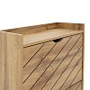 Παπουτσοθήκη Thelma pakoworld 12 ζεύγων oak 60x23.8x131.6εκ 049-000068