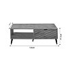 Τραπέζι σαλονιού Thelma pakoworld oak μελαμίνης 120x60x41.6εκ 049-000098