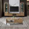 Τραπέζι σαλονιού Thelma pakoworld oak μελαμίνης 120x60x41.6εκ 049-000098