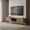 Έπιπλο τηλεόρασης Thelma pakoworld oak μελαμίνης 150x40x41.6εκ 049-000099