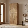 Παπουτσοθήκη-ντουλάπι Kebell pakoworld σε oak απόχρωση 71x41.5x180.4εκ 049-000113