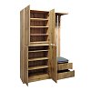 Έπιπλο εισόδου Zomie pakoworld σε oak απόχρωση 131x41.5x180.4εκ 049-000114