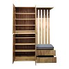 Έπιπλο εισόδου Zomie pakoworld σε oak απόχρωση 131x41.5x180.4εκ 049-000114