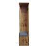 Έπιπλο εισόδου Zomie pakoworld σε oak απόχρωση 131x41.5x180.4εκ 049-000114