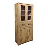 Βιτρίνα-ντουλάπα Nisso pakoworld σε oak απόχρωση 80x40x183.5εκ 049-000116