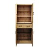 Βιτρίνα-ντουλάπα Nisso pakoworld σε oak απόχρωση 80x40x183.5εκ 049-000116
