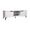 Έπιπλο τηλεόρασης Kemvio pakoworld  sonoma-λευκό 120x38x44εκ 049-000123
