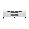 Έπιπλο τηλεόρασης Kemvio pakoworld  sonoma-λευκό 120x38x44εκ 049-000123