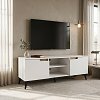 Έπιπλο τηλεόρασης Kemvio pakoworld  sonoma-λευκό 120x38x44εκ 049-000123