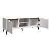 Έπιπλο τηλεόρασης Kemvio pakoworld  sonoma-λευκό 150x38x44εκ 049-000124