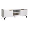 Έπιπλο τηλεόρασης Kemvio pakoworld  sonoma-λευκό 150x38x44εκ 049-000124