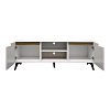 Έπιπλο τηλεόρασης Kemvio pakoworld  sonoma-λευκό 150x38x44εκ 049-000124