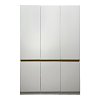 Ντουλάπα τρίφυλλη Merzia pakoworld  sonoma-λευκό 120x46.5x183εκ 049-000125