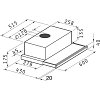 PYRAMIS Απορροφητήρας Συρόμενος 60cm Inox 065017002