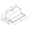 PYRAMIS TURBO Απορροφητήρας Συρόμενος 90cm Inox 065017602