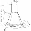 PYRAMIS ΡΟΥΣΤΙΚ Απορροφητήρας Καμινάδα 90cm Μπεζ 065018102