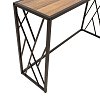 Κονσόλα Ivy pakoworld χρώμα καρυδί-μαύρο 120x35x75εκ 066-000015