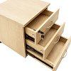 Συρταριέρα γραφείου επαγγελματική Amazon pakoworld τροχήλατη χρώμα sonoma 39x47x52,5εκ 069-000037