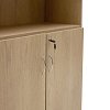 Βιβλιοθήκη γραφείου επαγγελματική Amazon pakoworld χρώμα sonoma 80x40x200εκ 069-000041