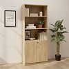 Βιβλιοθήκη γραφείου επαγγελματική Amazon pakoworld χρώμα sonoma 80x40x200εκ 069-000041