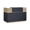Γραφείο reception Lotus pakoworld σε χρώμα φυσικό - ανθρακί 140x70x110εκ 069-000097