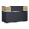 Γραφείο reception Lotus pakoworld σε χρώμα φυσικό - ανθρακί 200x70x110εκ 069-000098
