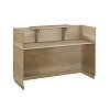 Γραφείο reception Lotus pakoworld σε χρώμα φυσικό 140x70x110εκ 069-000099