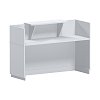 Γραφείο reception Lotus pakoworld σε λευκή απόχρωση 140x70x110εκ 069-000102