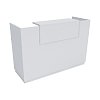Γραφείο reception Lotus pakoworld σε λευκή απόχρωση 140x70x110εκ 069-000102