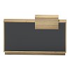 Γραφείο reception Lotus pakoworld σε φυσική-ανθρακί απόχρωση 160x60x105εκ 069-000114