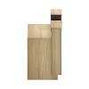 Γραφείο reception Lotus pakoworld σε φυσική-ανθρακί απόχρωση 160x60x105εκ 069-000114