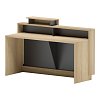 Γραφείο reception Lotus pakoworld σε φυσική-ανθρακί απόχρωση 160x60x105εκ 069-000114