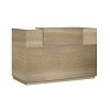 Γραφείο reception Lotus pakoworld σε χρώμα φυσικό 140x70x110εκ 069-000099