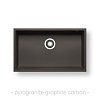 Νεροχύτης Pyragranite Tetragon (70x40) 1B Graphite Carbon 070068411