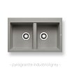 Νεροχύτης Pyragranite Alazia (79x50) 2B Industrial Grey 070106511