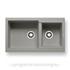 Νεροχύτης Pyragranite Alazia (86x50) 1 3/4B Industrial Grey 070106711