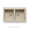 Νεροχύτης Pyragranite Alazia (79x50) 2B Ivory 070136911