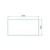 Νεροχύτης Pyragranite Alazia (96x50) 1 3/4B Snow 070183111