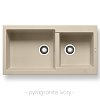 Νεροχύτης Pyragranite Alazia (96x50) 1 3/4B Ivory 070183011