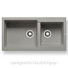 Νεροχύτης Pyragranite Alazia (96x50) 1 3/4B Industrial Grey 070183411