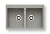Νεροχύτης Pyragranite Sparta (78x50) 2B Industrial Grey 070200901