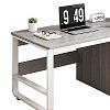 Γραφείο Salto pakoworld με συρταριέρα-MDF γκρι-λευκό 120x48x74εκ 072-000077