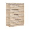 Συρταριέρα Killian pakoworld με 4 συρτάρια sonoma 80x40x80εκ 072-000078