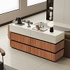 Συρταριέρα Sonlen pakoworld mdf σε καρυδί-μπεζ απόχρωση 120x40x72εκ 072-000103
