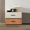 Κομοδίνο Sonlen pakoworld mdf σε καρυδί-μπεζ απόχρωση 60x40x44.5εκ 072-000105