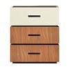 Κομοδίνο Sonlen pakoworld mdf σε καρυδί-μπεζ απόχρωση 60x40x66εκ 072-000106