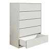 Συρταριέρα Kuanger pakoworld mdf σε λευκή απόχρωση 80x40x109εκ 072-000110